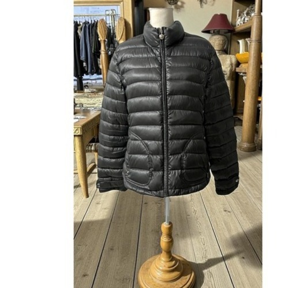 Calvin Klein Silver Packable Lightweight Premium Goose Down Puffer Jacket -‎ L